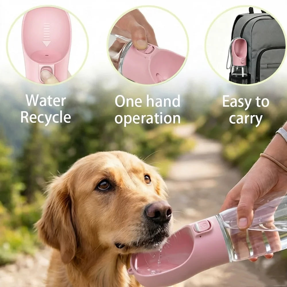 350ml 550ml Portable Water Bottle for Dog - MyPetDollar.com