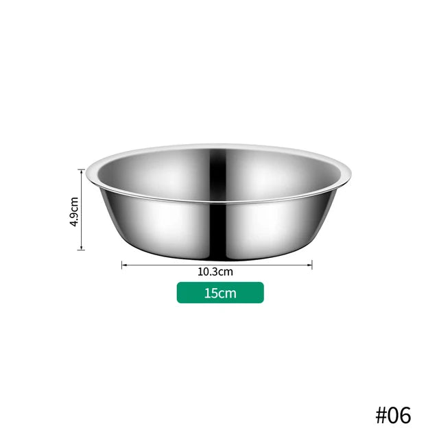 Large Capacity Dog Dish Stainless Steel Pet Feeding, Durable