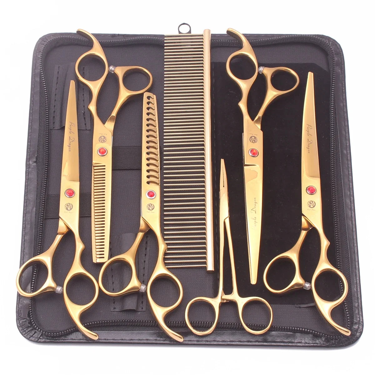 Purple Dragon Dog Grooming Scissors Kit 7" - MyPetDollar.com