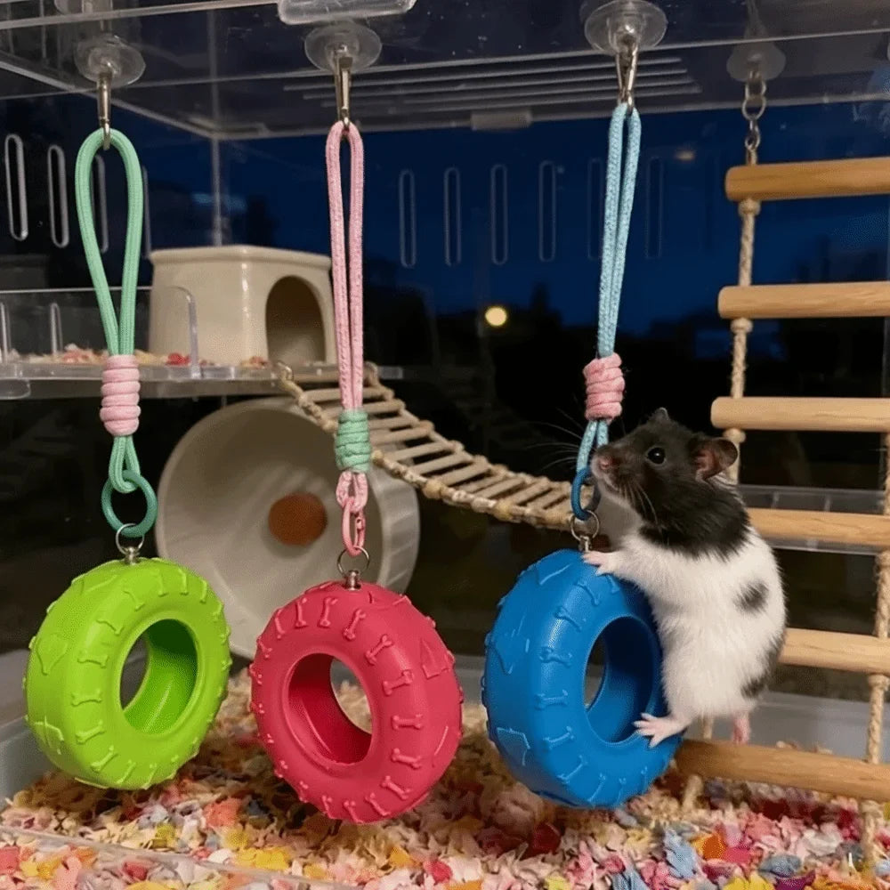Funny Tire-Shaped Hamsters Swing Detachable - MyPetDollar.com