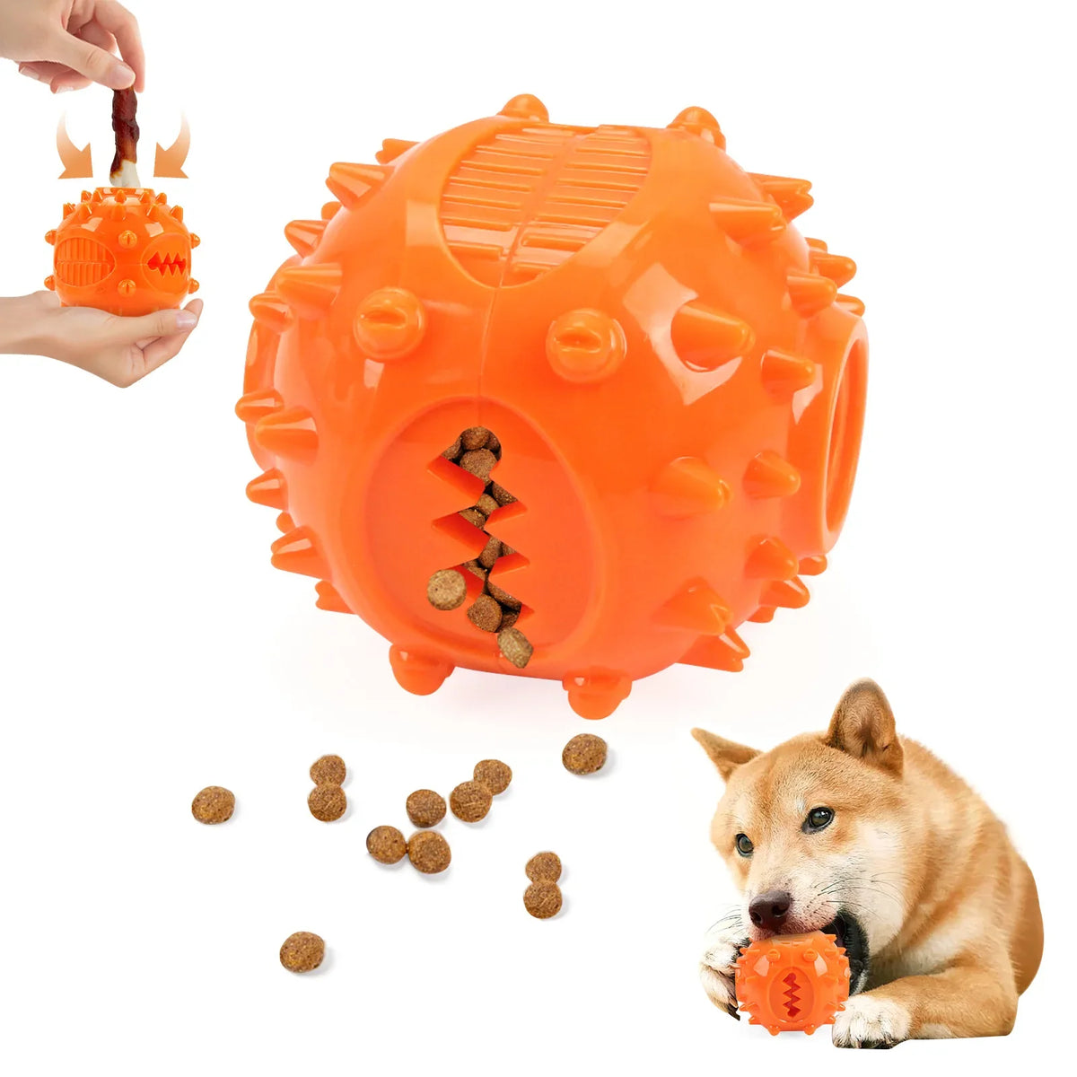 Dog Interactive Chew Treat Dispensing Ball - - MyPetDollar.com