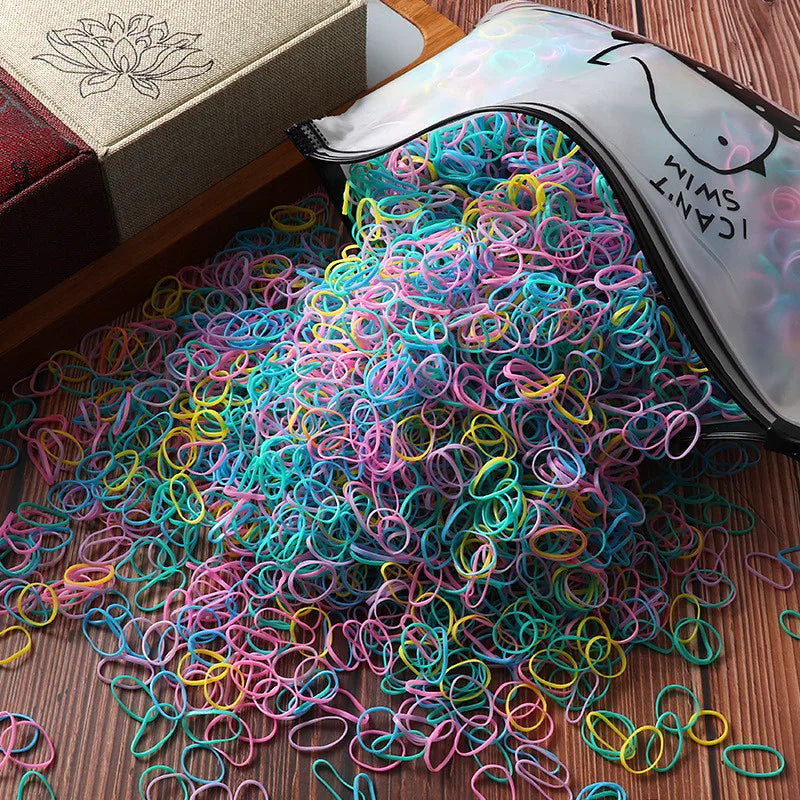 300PcsColourful Cat & Dog Rubber Band Elastic Hair Headband – 16 Colors