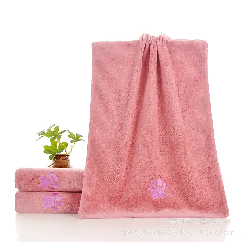 Soft Microfiber Quick-drying Dog Claw Pet Bath Towel – Dog Supplies