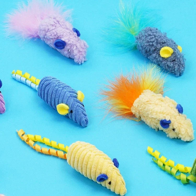 Cat Toys 3pcs Plush Simulated Mouses Biting - MyPetDollar.com