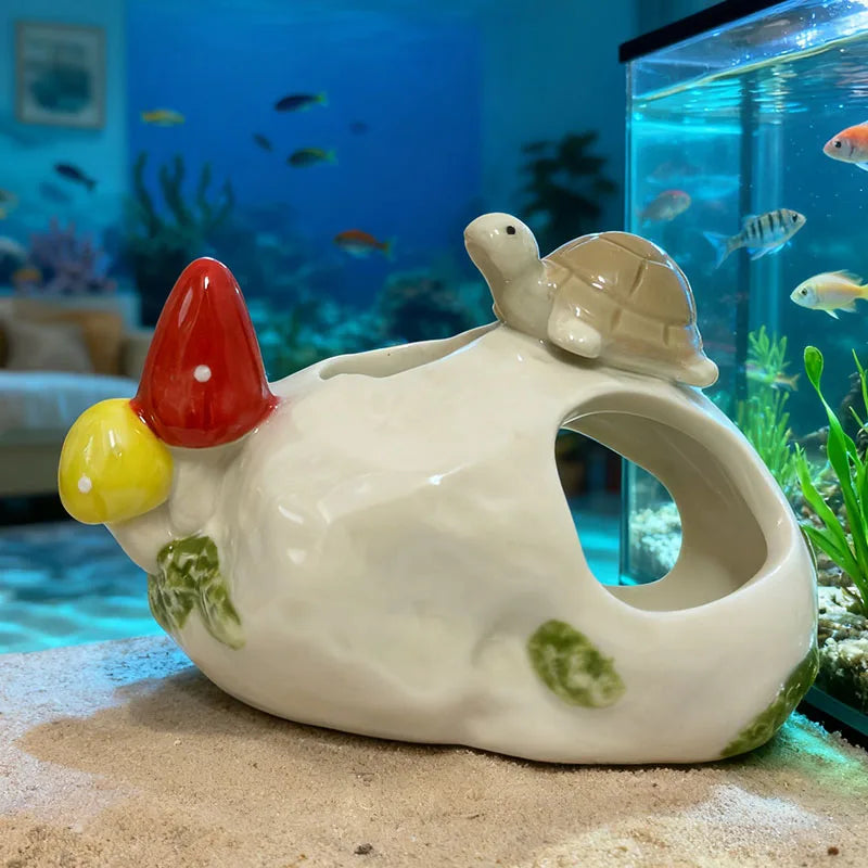 Ceramic Aquarium Ornaments – 3 Colors