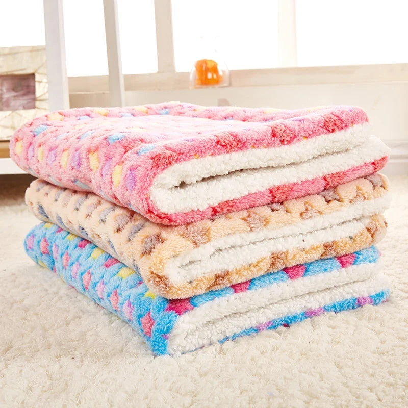 Flannel Pet Winter Sleeping Mat Dog Bed Cat - MyPetDollar.com
