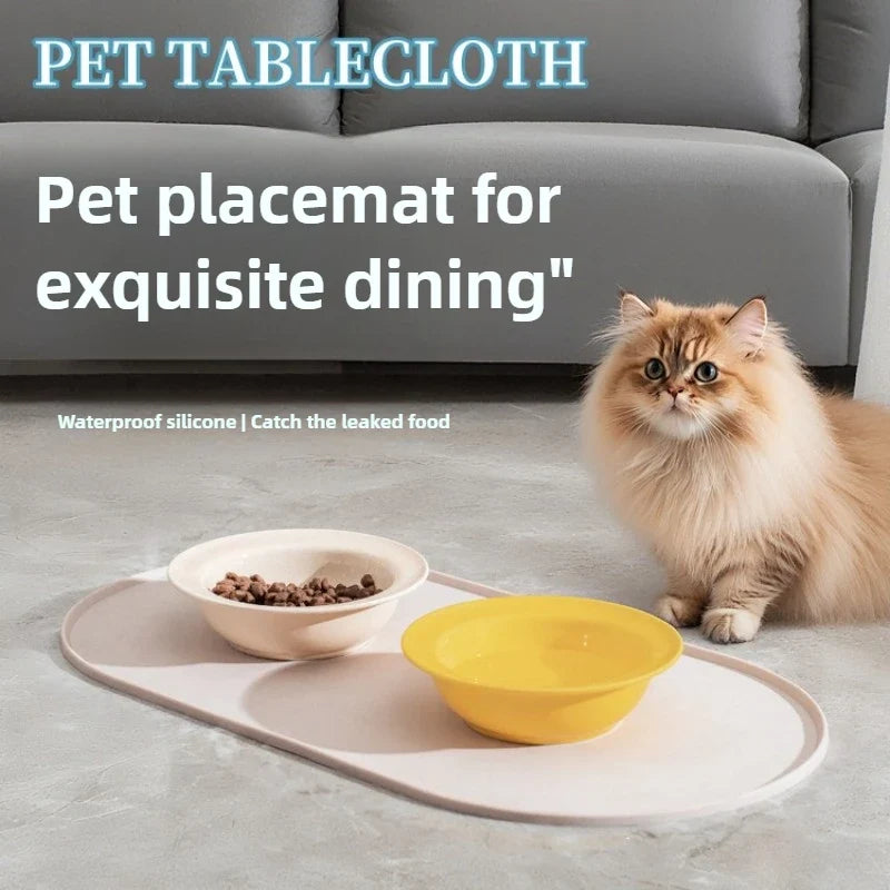 Cat Feeding Mat with Non-Slip Waterproof - MyPetDollar.com