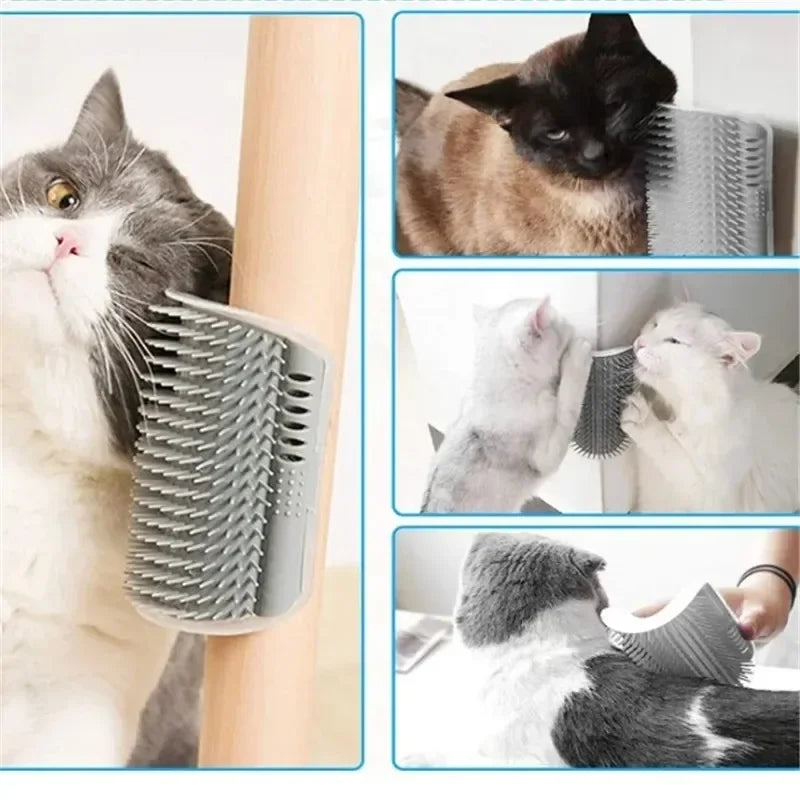 Wall Mount Corner Cat Self Groomer Comb - MyPetDollar.com