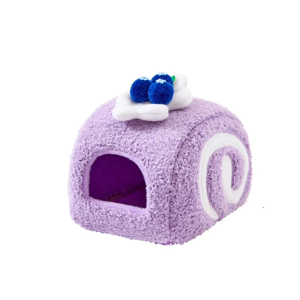 Warm Hamster Cake Nest Swiss Roll Shape Cute - MyPetDollar.com