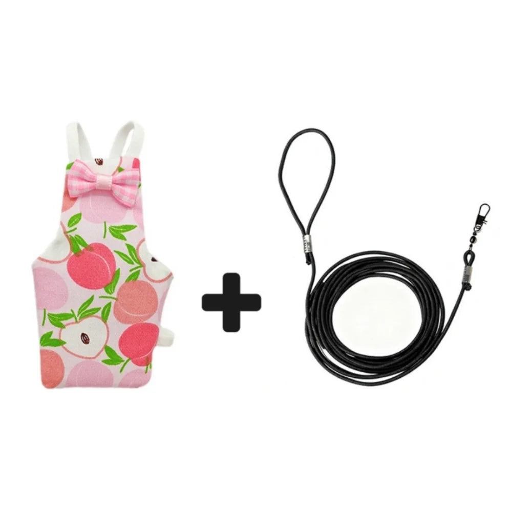 Adjustable Colorful Fruit Bird Harness Lead 2m Rope