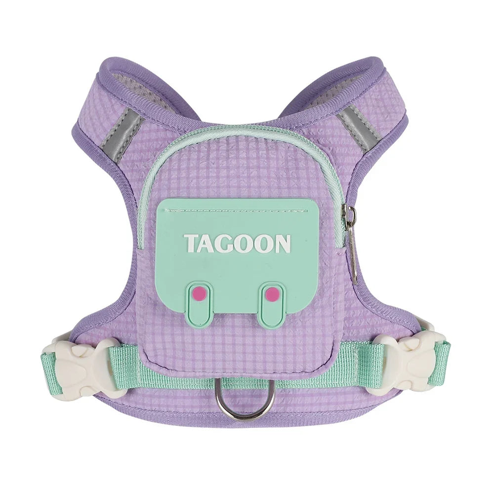 Cute Backpack Dog Harness with Leash, - MyPetDollar.com