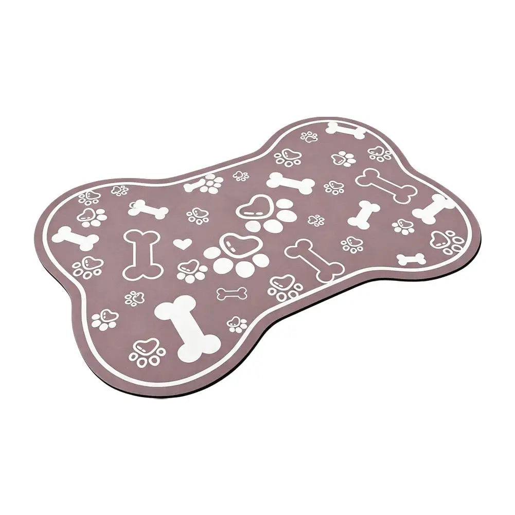 Non-Slip Diatomaceous Mud Absorbent Pet Placemat Waterproof Quick Dry