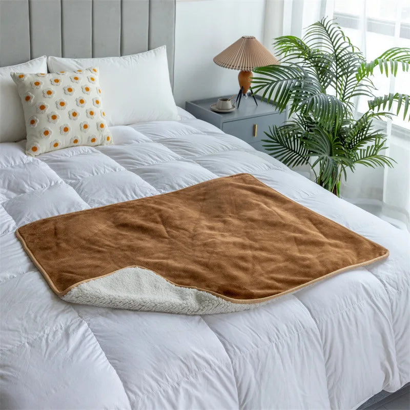 Lamb Cashmere Waterproof Blanket Soft - MyPetDollar.com