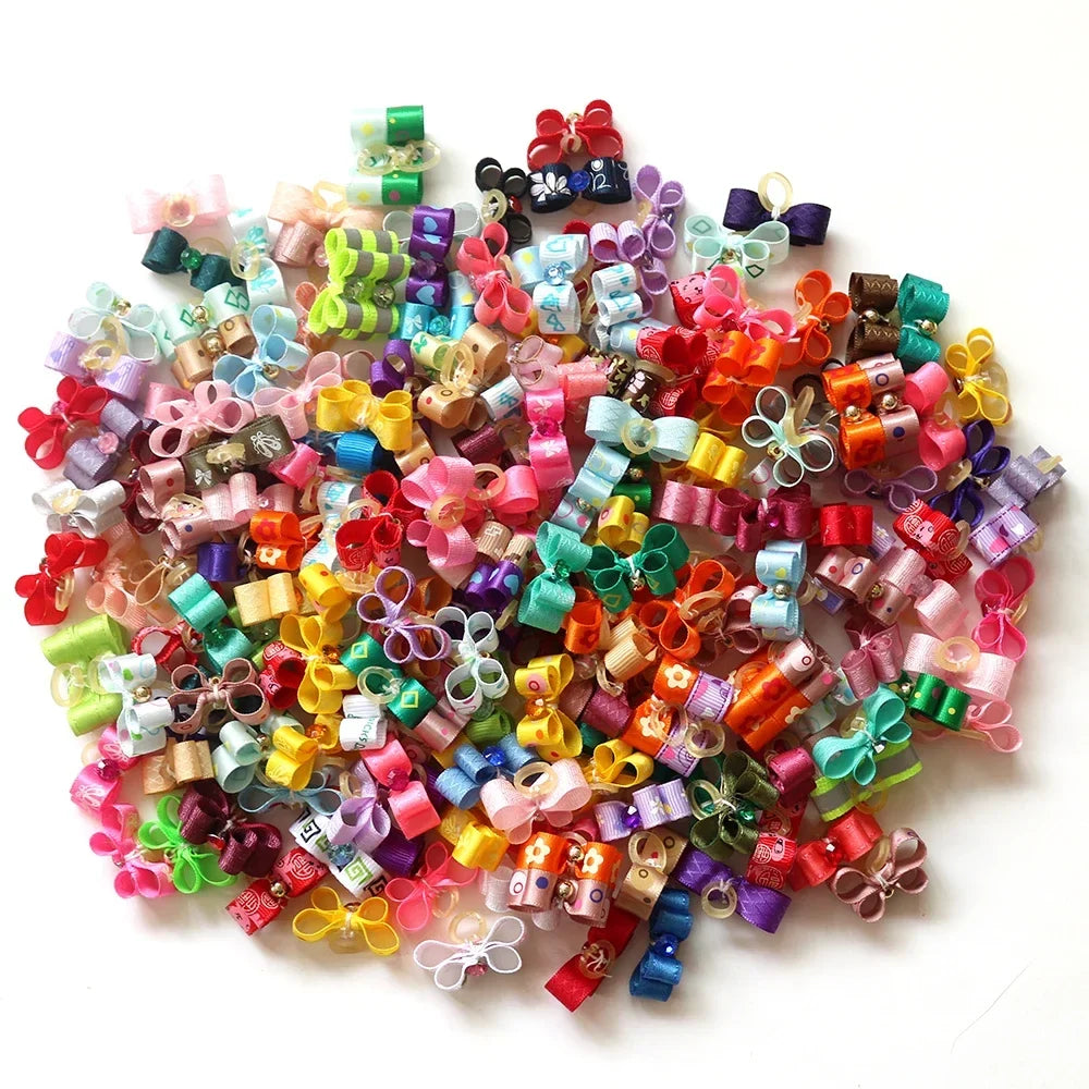 100pcs Pet Accessories Dog Bows Pet Dog Hair - MyPetDollar.com