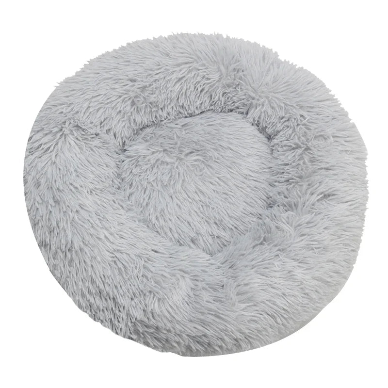 Round Dog Bed Winter Warm Cat Bed Plush - MyPetDollar.com