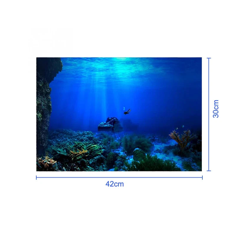 Fish Tank Background Decorative Painting Plants – Aquarium Supplies