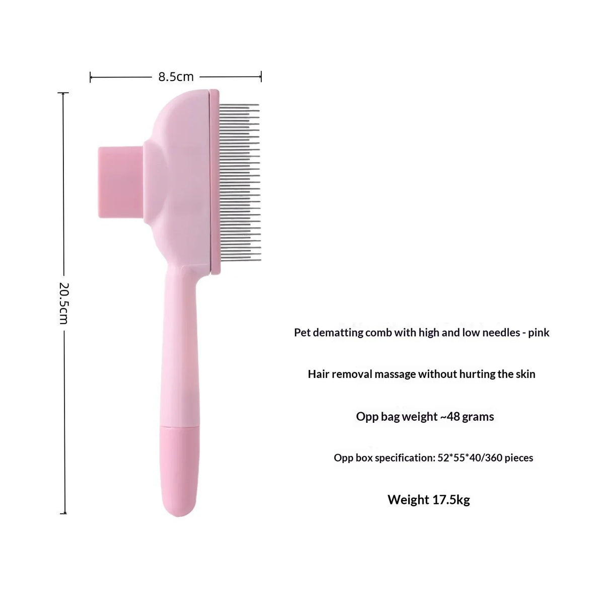 1Pc Pet Grooming Comb Set Double Sided - MyPetDollar.com