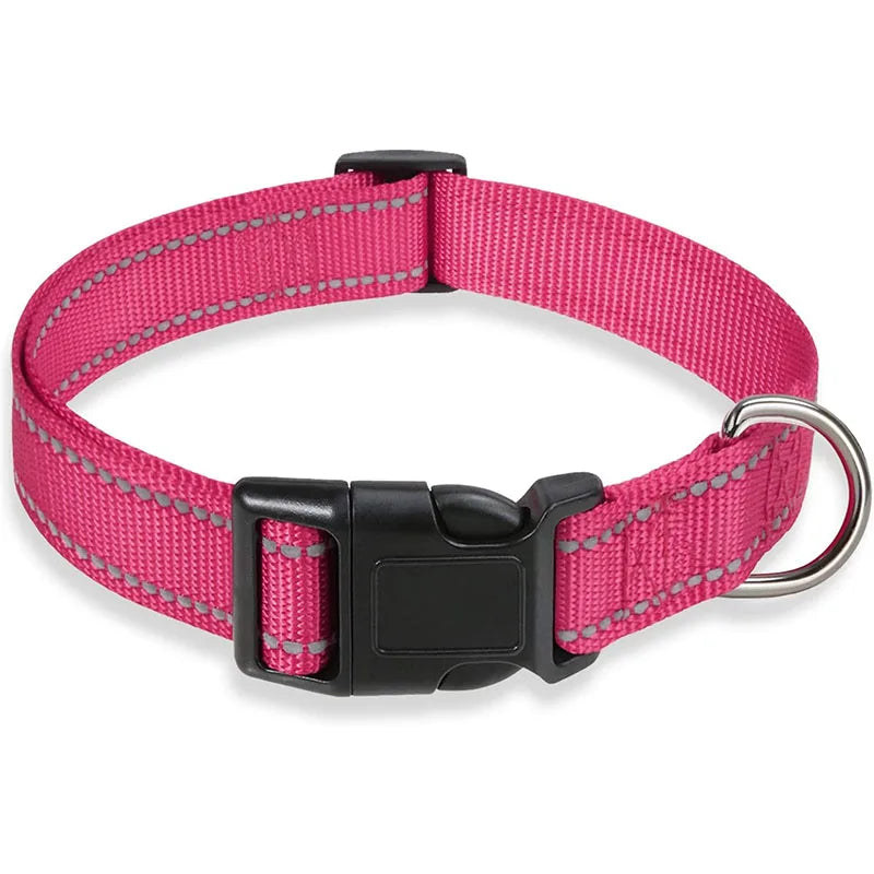 1PC Reflective Dog Collar with Buckle - MyPetDollar.com