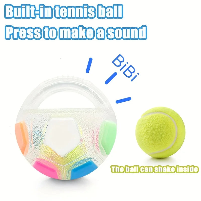 Soccer Ball Pet Vocal Toy, Durable TPR - MyPetDollar.com