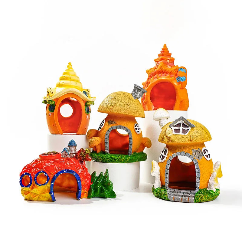 Mini Mushroom Conch Shell Hideout for Hermit - MyPetDollar.com