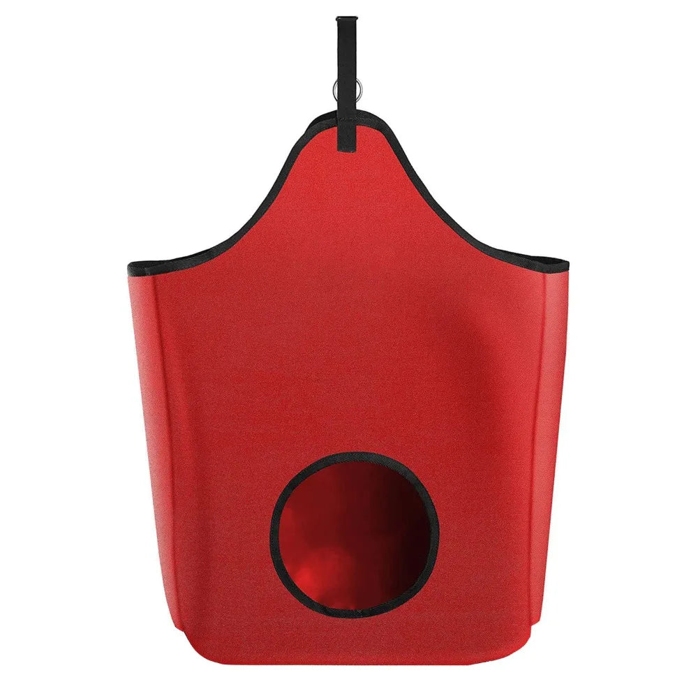 Hay Bag Hanging Goat Food Feeder Tote with Adjustable Strap – 3 Colors