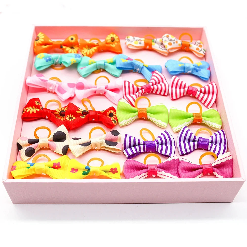 30PCS Small Dog Bows Pet Dog Hair - MyPetDollar.com