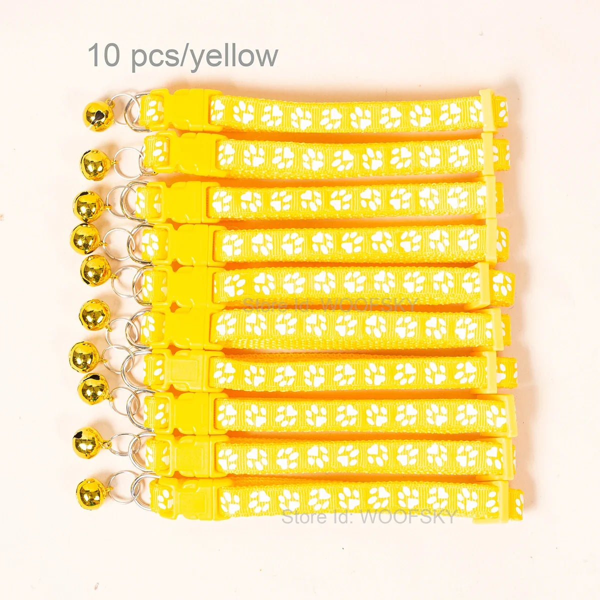 10pcs Colorful Pet Collars with Bell 23 - MyPetDollar.com