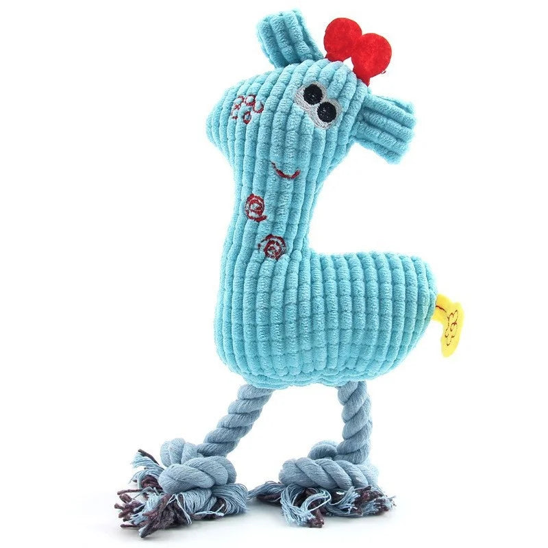 For Dogs Puppy Squeaker Squeaky Plush Bone - MyPetDollar.com