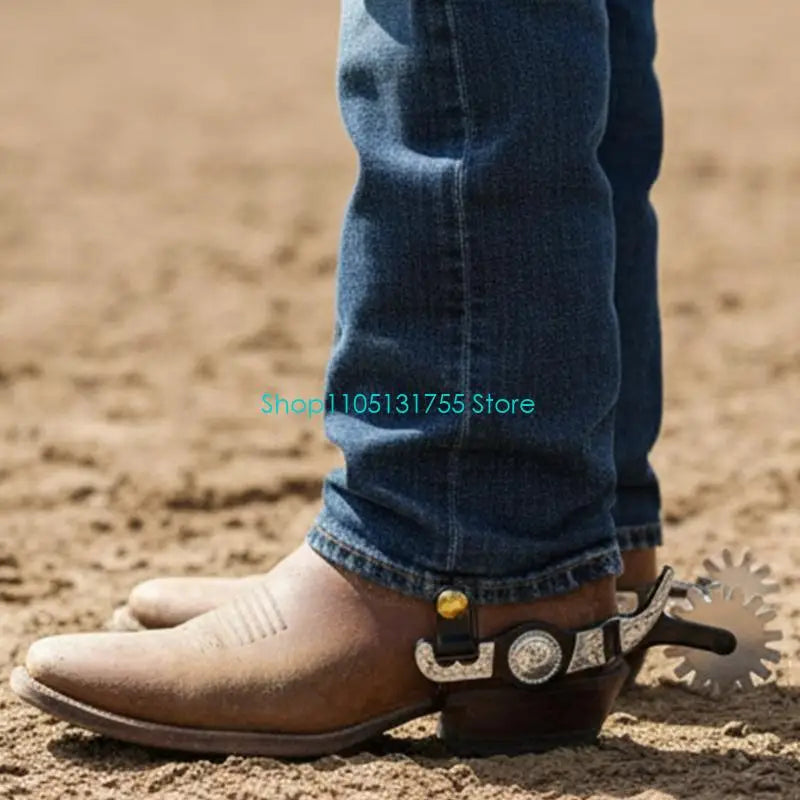K0EF Metal Steels horse Boot Spur Decoration - MyPetDollar.com