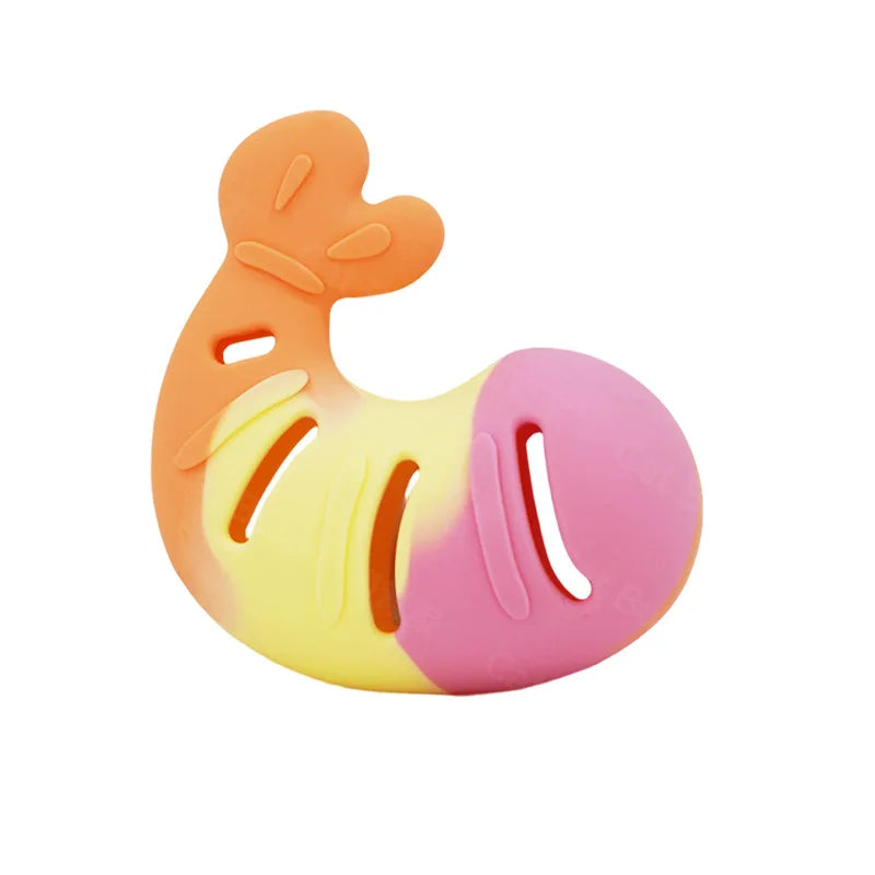 Interactive Silicone Shrimp Treat Dispenser Cat Toy