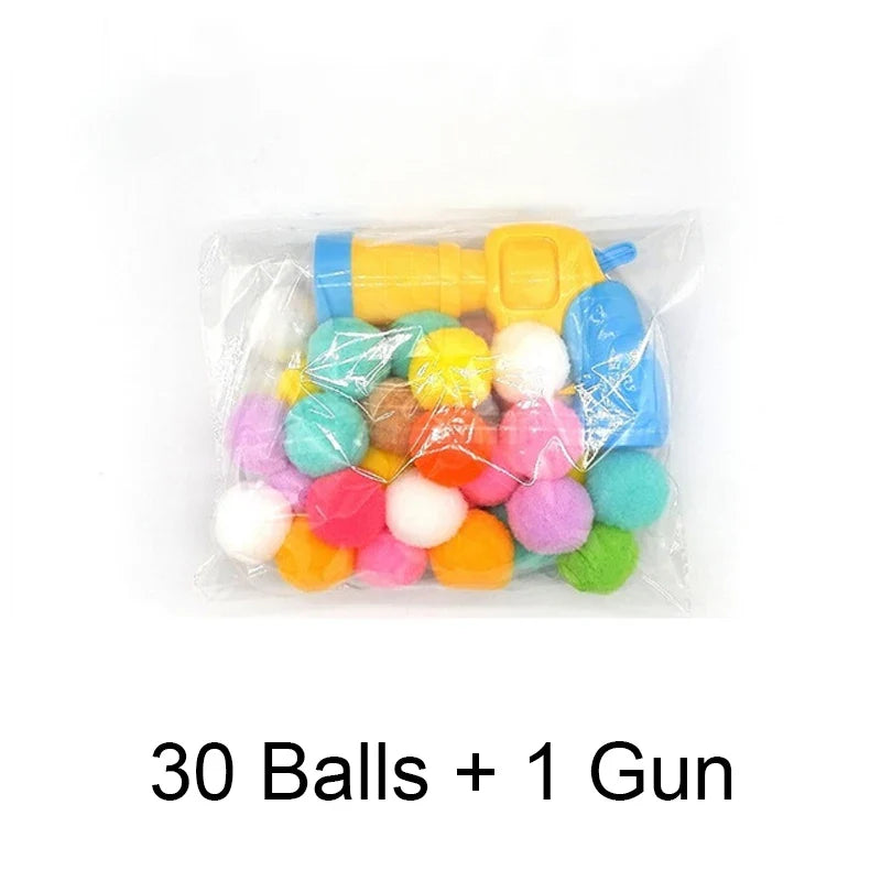 Cat Plush Ball Shooting Gun Relieving Depression Silent