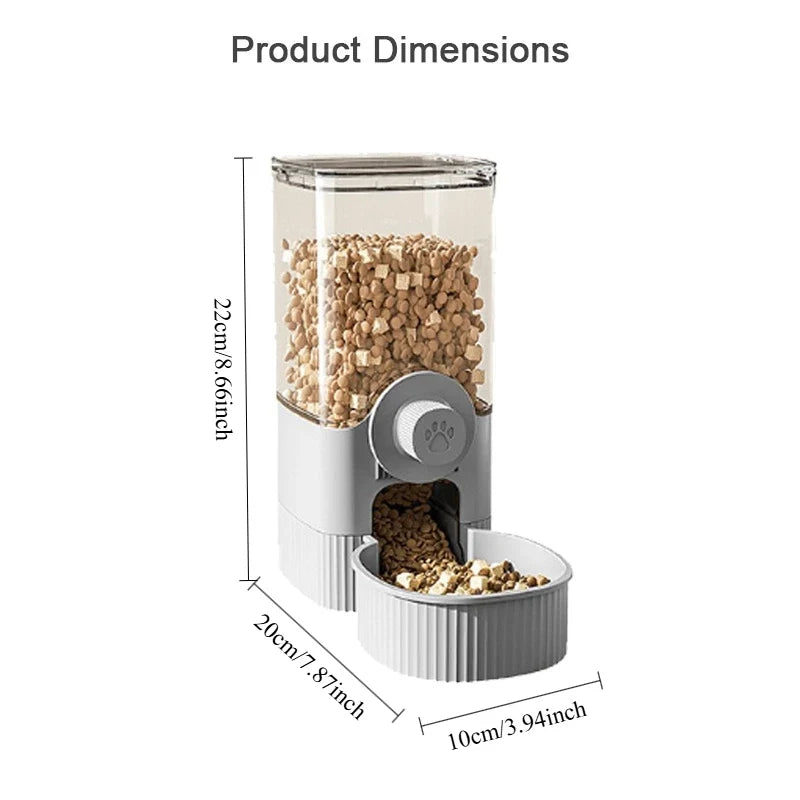 2-in-1 Hanging Automatic Pet Food Feeder Water Dispenser