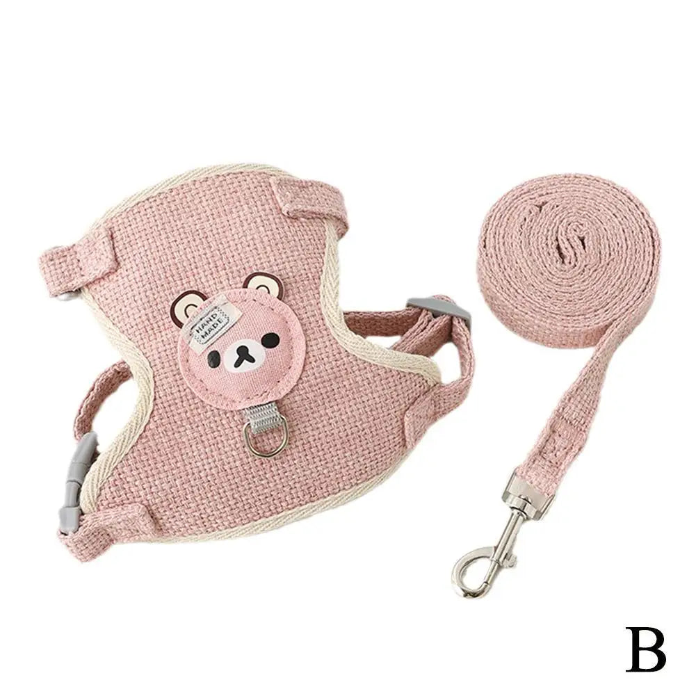 Lovely Small Pet Vest Chest Strap Dog Leash - MyPetDollar.com