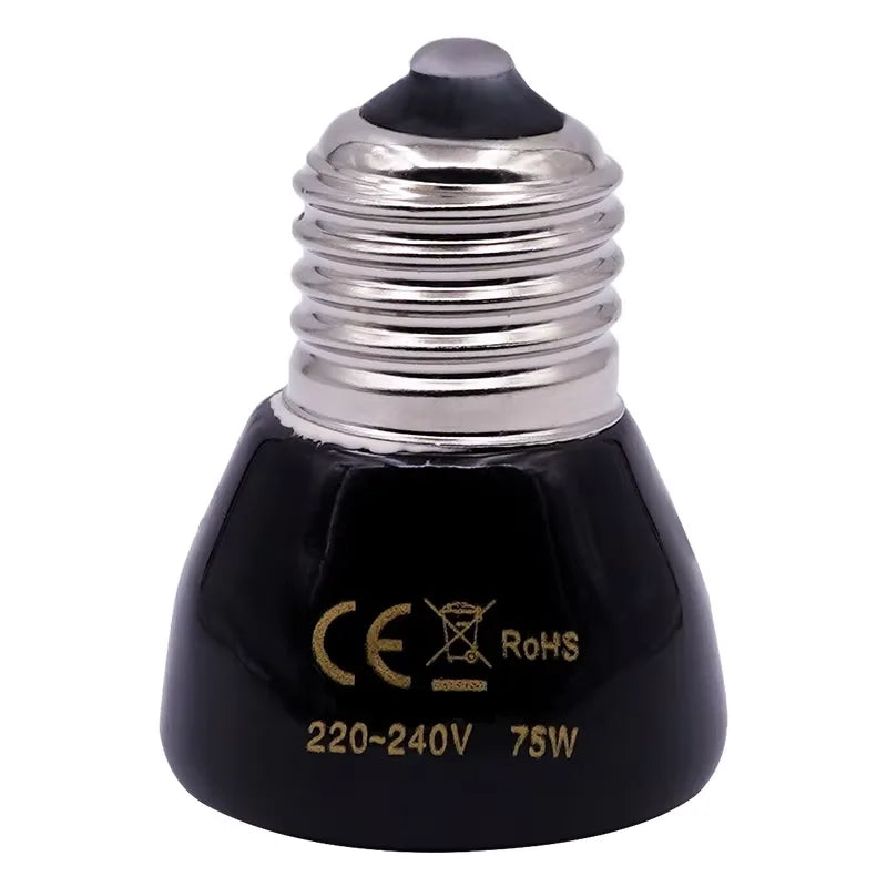 Pet Heating Lamp Black Infrared Ceramic Emitter Heat Light – 15 Colors