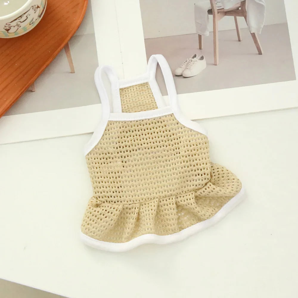 Pet Dress Mesh Breathable Cool Strap Skirt - MyPetDollar.com