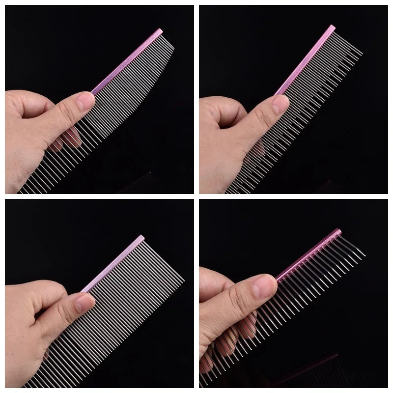Pet Pink Comb Cat Dog Professional Stainless - MyPetDollar.com