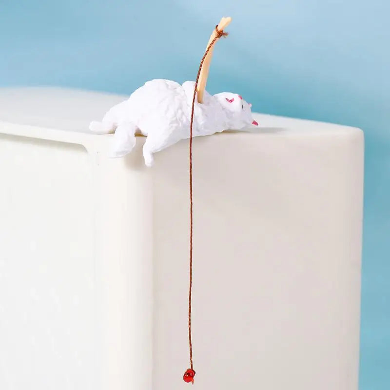 1 Fish Tank Fishing Cat Hanging Mini Creative Landscape – 6 Colors