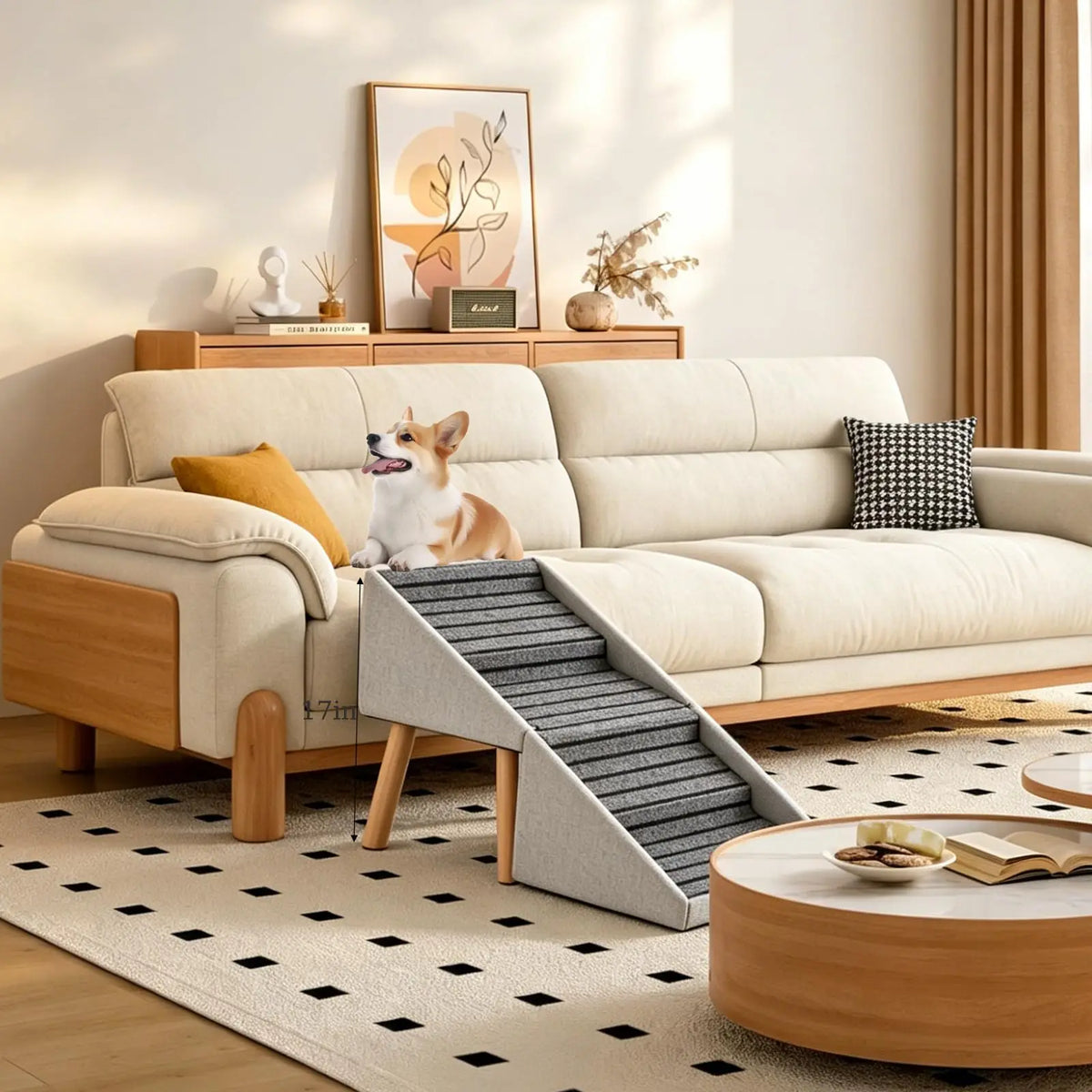 4-Tier Foldable Dog Stairs for Small Medium - MyPetDollar.com