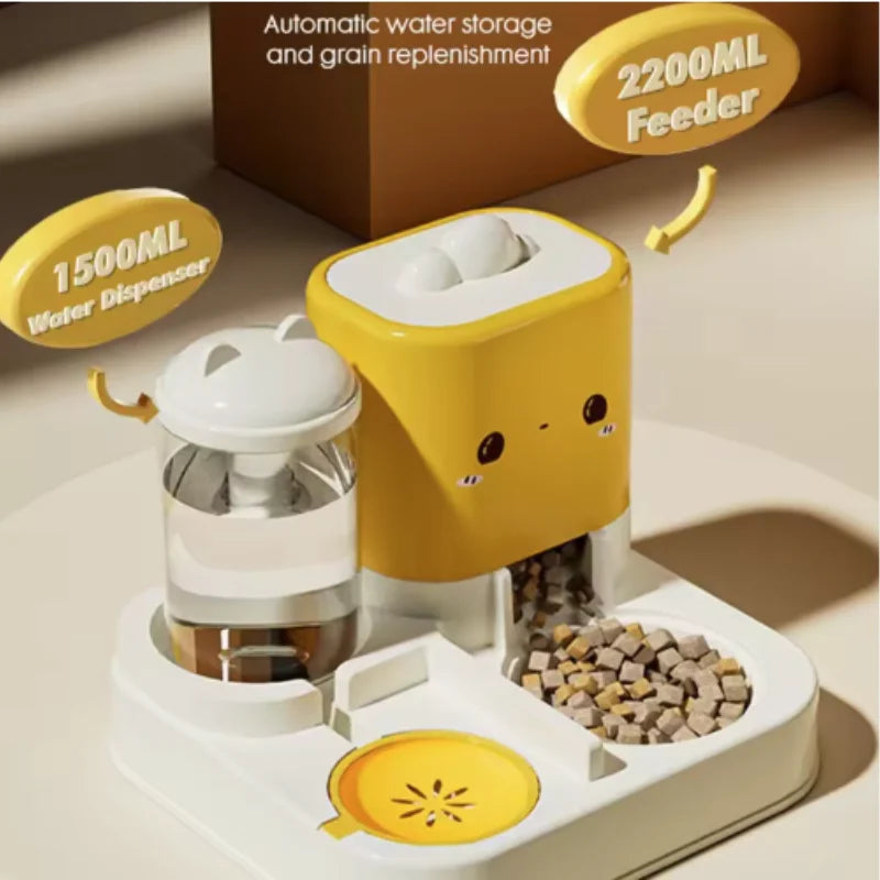 Cat Automatic Feeder Cute Smiling Feeding - MyPetDollar.com