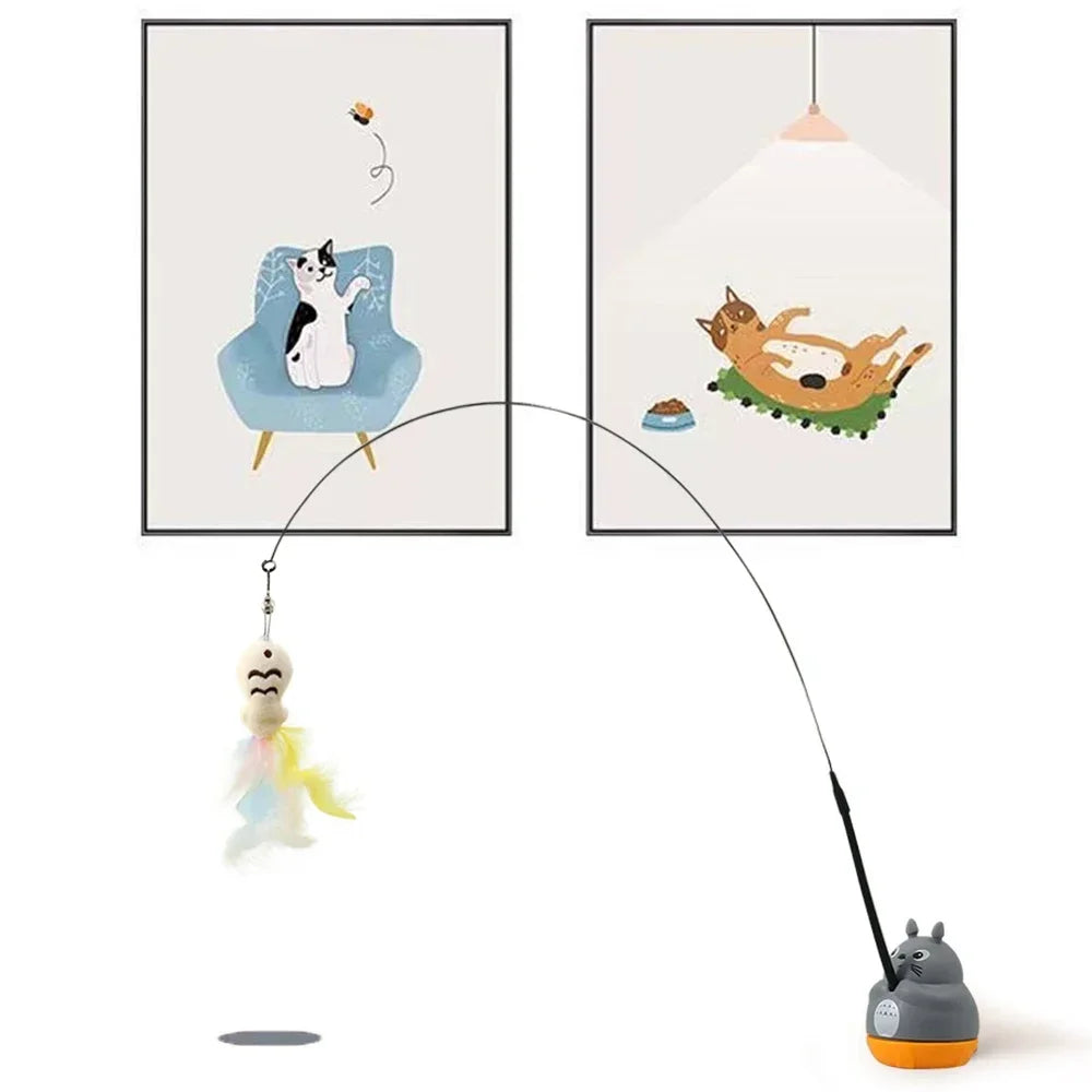 Pet Small Cat Toys Fishing Cat Teasing Stick - MyPetDollar.com
