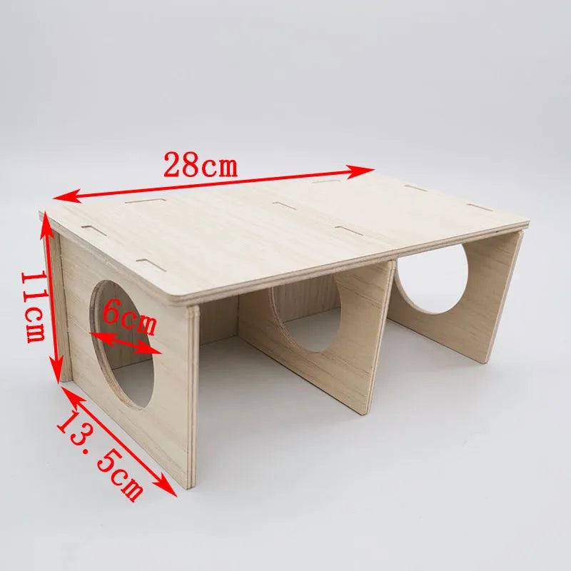 Hamster Solid Wood Shelter Hedgehog Wooden - MyPetDollar.com