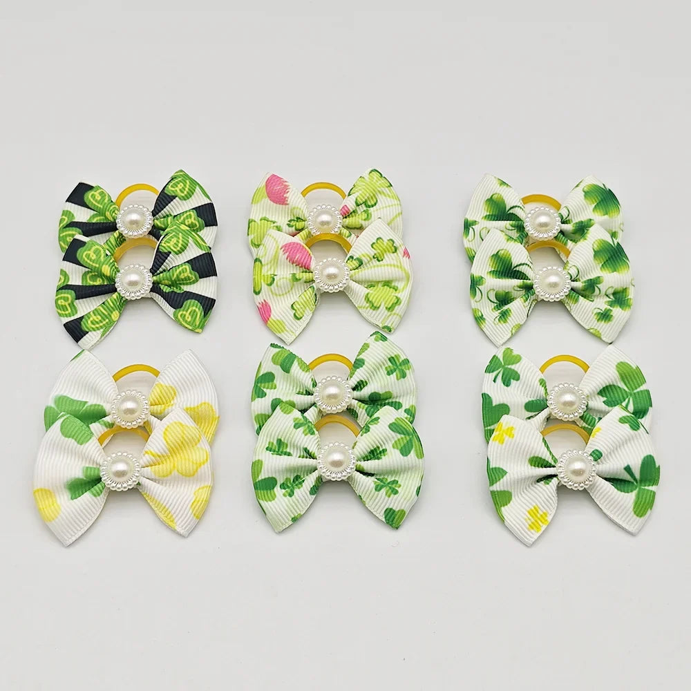 Hair Bows for Dog Grooming Accessories Puppy Clips