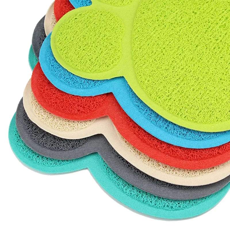 Pet Dog Cat Feeding Mat Dog Paw Shape Pet - MyPetDollar.com