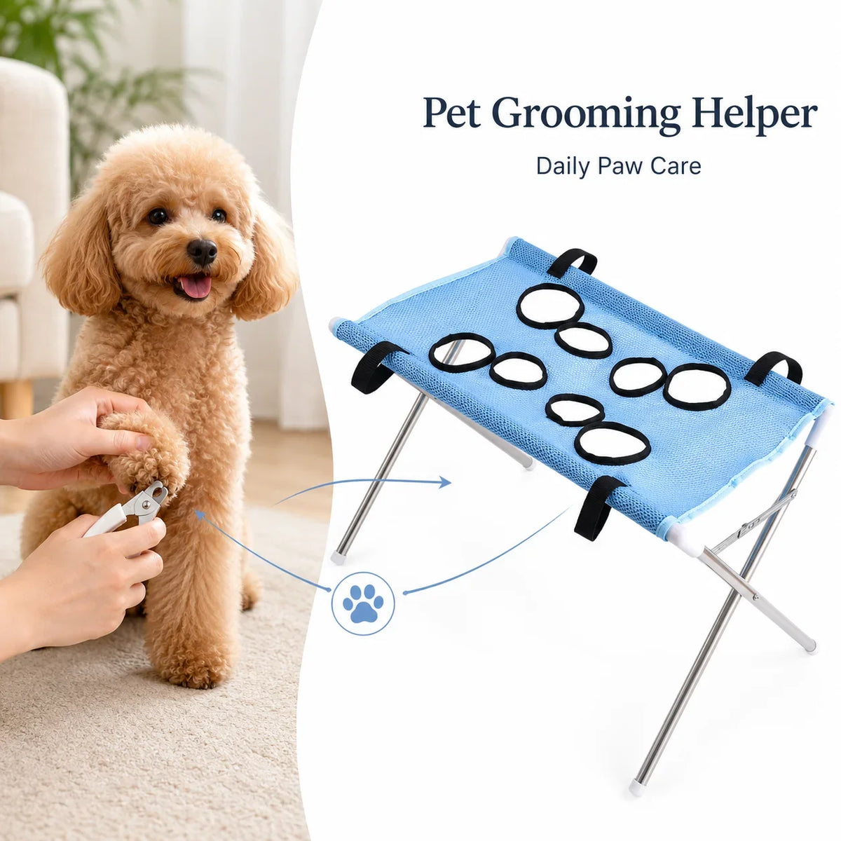 Pet Grooming Hammock Stand Foldable Dog Cat - MyPetDollar.com