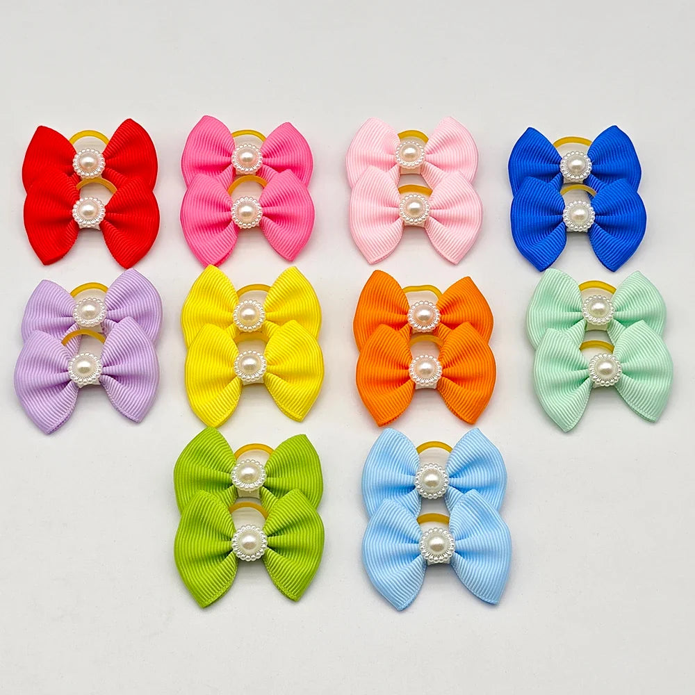 Hair Bows for Dog Grooming Accessories Puppy Clips