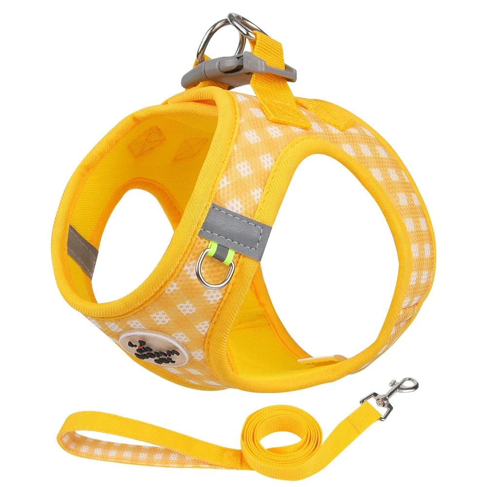 Checkered Pet Harness Cat Leash Small Dog - MyPetDollar.com