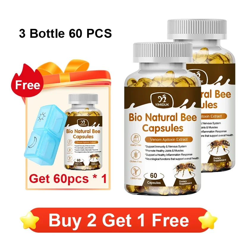 Bee Venom Capsules, with Glucosamine – Beekeeping