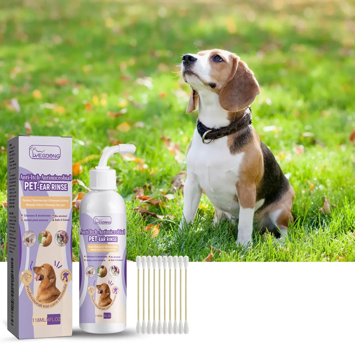 Yegbong Pet Ear Cleaning Solution Relief - MyPetDollar.com