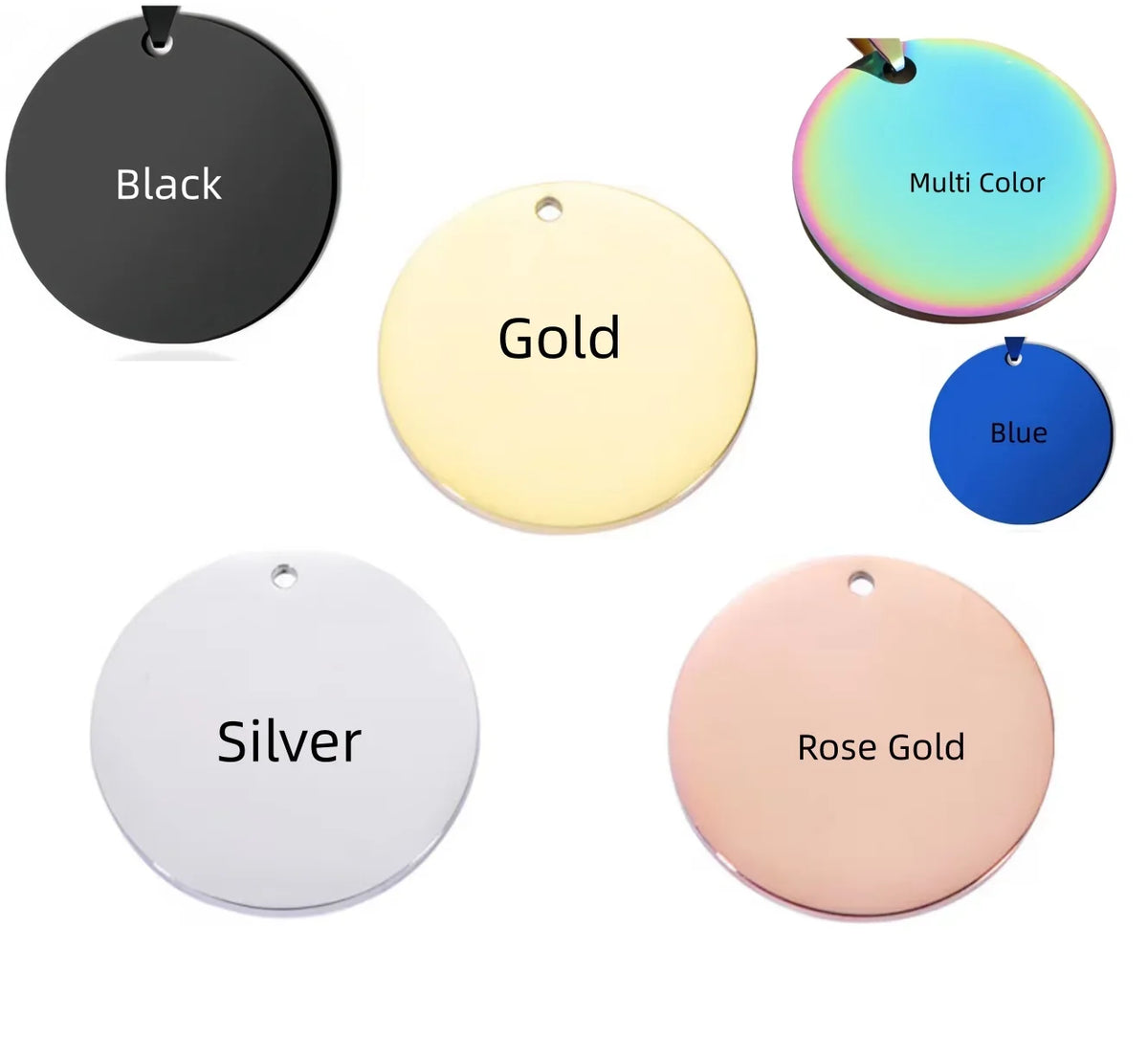 Custom Engraved Pet ID Tag - 12mm Tiny - MyPetDollar.com