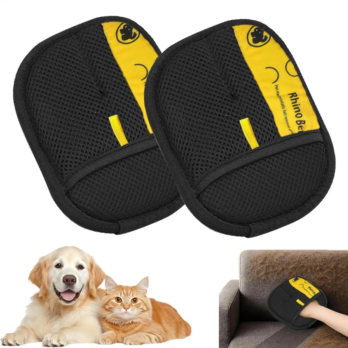2pcs Double Sided Cat Grooming Gloves Pet - MyPetDollar.com